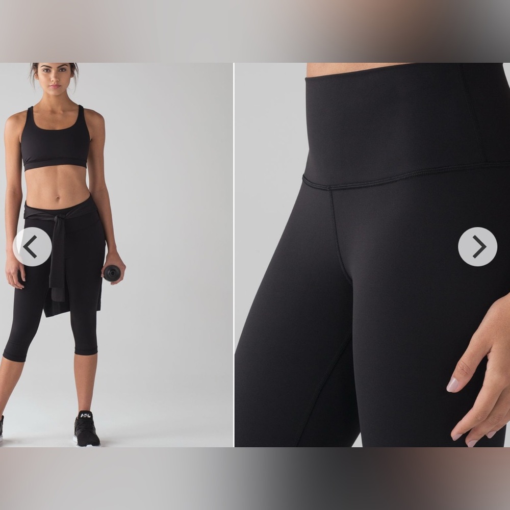Lululemon Wunder Under Hi-Rise 1/2 Tight Full-On Luxtreme 17" leggings black 12